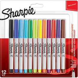 Sharpie Permanent Marker Kalem Seti Ultra Fine Uç 12 Renk - 1