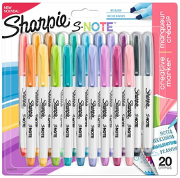 Sharpie S-Note Creative Marker İşaretleme Kalemi Seti 20 RENK - 1