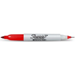 Sharpie Twin Çift Uçlu Permanent Marker Kalem KIRMIZI - 1