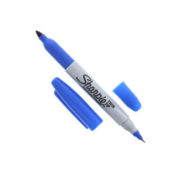 Sharpie Twin Çift Uçlu Permanent Marker Kalem MAVİ - 1