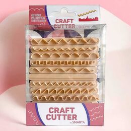 Smarta Craft Cutter Kil ve Hamur Kesme Kalıpları Desenli Cetvel Kesiciler - 1