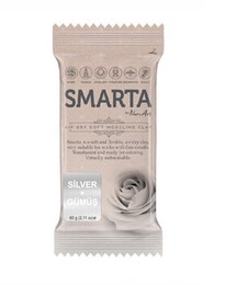 Smarta Havayla Kuruyan Modelleme Hamuru 60 gr. METALİK GÜMÜŞ - 1