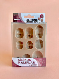 Smarta Silicone Moulds Silikon Epoksi ve Polimer Kil Kalıbı BABY FACES - 1