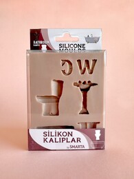 Smarta Silicone Moulds Silikon Epoksi ve Polimer Kil Kalıbı BATHROOM - 1