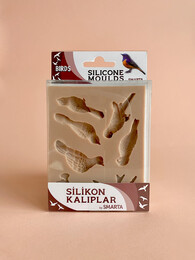 Smarta Silicone Moulds Silikon Epoksi ve Polimer Kil Kalıbı BIRDS - 1