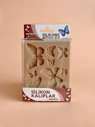 Smarta Silicone Moulds Silikon Epoksi ve Polimer Kil Kalıbı BUTTERFLIES - 1