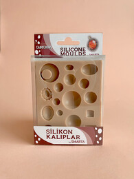 Smarta Silicone Moulds Silikon Epoksi ve Polimer Kil Kalıbı CABOCHONS - 1