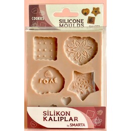 Smarta Silicone Moulds Silikon Epoksi ve Polimer Kil Kalıbı COOKIES - 1