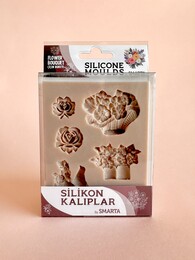 Smarta Silicone Moulds Silikon Epoksi ve Polimer Kil Kalıbı FLOWER BOUQUET - 1