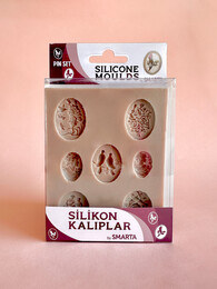 Smarta Silicone Moulds Silikon Epoksi ve Polimer Kil Kalıbı JEWELERY / PIN SET - 1