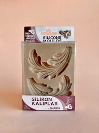 Smarta Silicone Moulds Silikon Epoksi ve Polimer Kil Kalıbı MID-CENTURY APPLIQUE - 1