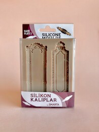 Smarta Silicone Moulds Silikon Epoksi ve Polimer Kil Kalıbı NAME PLATE 2 - 1