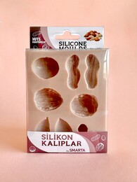 Smarta Silicone Moulds Silikon Epoksi ve Polimer Kil Kalıbı NUTS - 1