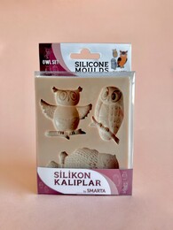 Smarta Silicone Moulds Silikon Epoksi ve Polimer Kil Kalıbı OWL SET - 1