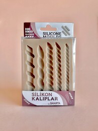 Smarta Silicone Moulds Silikon Epoksi ve Polimer Kil Kalıbı ROPE BORDER - 1