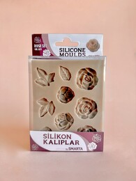 Smarta Silicone Moulds Silikon Epoksi ve Polimer Kil Kalıbı ROSE SET - 1