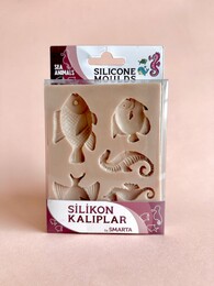 Smarta Silicone Moulds Silikon Epoksi ve Polimer Kil Kalıbı SEA ANIMALS - 1