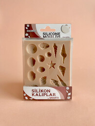 Smarta Silicone Moulds Silikon Epoksi ve Polimer Kil Kalıbı SEASHELLS - 1