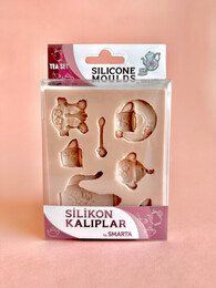 Smarta Silicone Moulds Silikon Epoksi ve Polimer Kil Kalıbı TEA SET - 1