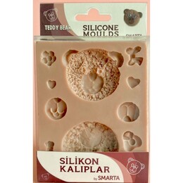 Smarta Silicone Moulds Silikon Epoksi ve Polimer Kil Kalıbı TEDDY BEAR - 1