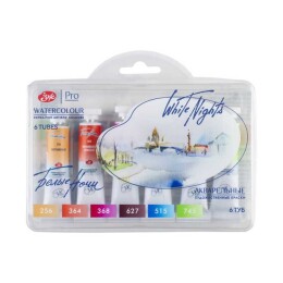 St. Petersburg White Nights Tüp Sulu Boya Seti Botanical 6 Renk x 10 ml. - 1