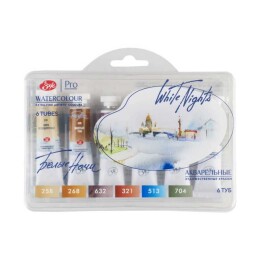 St. Petersburg White Nights Tüp Sulu Boya Seti Palette of St. Petersburg 6 Renk x 10 ml. - 1