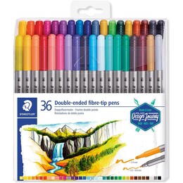 Staedtler Çift Uçlu Keçeli Kalem Seti 36 RENK (0.5 mm - 3 mm) - 1