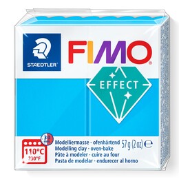 Staedtler Fimo Effect Polimer Kil 374 Blue (Transparan) - 1