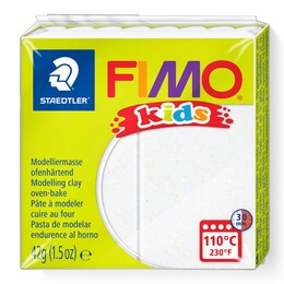 Staedtler Fimo Kids Yumuşak Polimer Kil 052 Glitter (Simli) White - 1