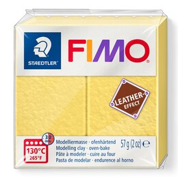 Staedtler Fimo Leather (Deri) Effect Polimer Kil 109 Safran Sarı - 1