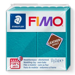 Staedtler Fimo Leather (Deri) Effect Polimer Kil 369 Göl Mavisi - 1