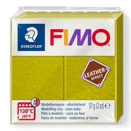 Staedtler Fimo Leather (Deri) Effect Polimer Kil 519 Zeytin Yeşili - 1