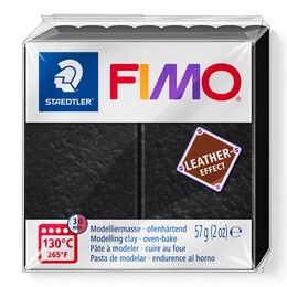 Staedtler Fimo Leather (Deri) Effect Polimer Kil 909 Siyah - 1