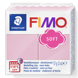 Staedtler Fimo Soft Polimer Kil T21 Strawberry Cream Pink - 1