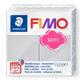 Staedtler Fimo Soft Polimer Kil 80 Dolphin Grey - 1