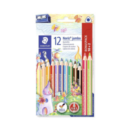 Staedtler Noris Clup Jumbo Üçgen Kuru Boya 12 Renk Karton Kutu (128 NC12P1) - 1