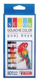 Südor Guaj Boya Seti 10 Renk x 8.5 ml. Tüp - 1