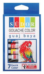 Südor Guaj Boya Seti 7 Renk x 8.5 ml. Tüp - 1