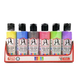 Südor Mona Lisa Chalky Akrilik Boya Seti 6 Pastel Renk x 70 ml. Şişe - 1