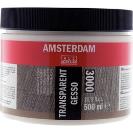 Talens Amsterdam 3000 Transparan Şeffaf Gesso 500 ml. - 1