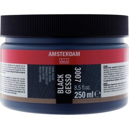 Talens Amsterdam 3007 Black Siyah Gesso 250 ml. - 1