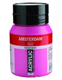 Talens Amsterdam Akrilik Boya 500 ml. 577 Permanent Red Violet Light - 1