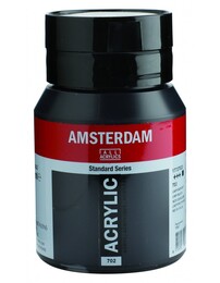 Talens Amsterdam Akrilik Boya 500 ml. 702 Lamp Black - 1