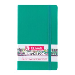 Talens Art Creation Sketchbook Sert Kapak Eskiz Çizim Defteri 140 gr. 13x21 cm. 80 yp. FOREST GREEN - 1