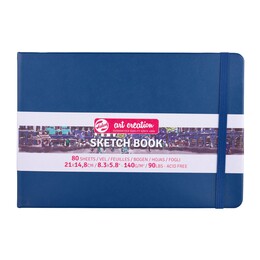 Talens Art Creation Sketchbook Sert Kapak Eskiz Çizim Defteri 140 gr. 15x21 cm. 80 yp. NAVY BLUE - 1