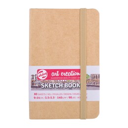 Talens Art Creation Sketchbook Sert Kapak Eskiz Çizim Defteri 140 gr. 9x14 cm. 80 yp. KRAFT YELLOW - 1