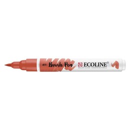 Talens Ecoline Brush Pen Fırça Uçlu Kalem 411 Burnt Sienna - 1