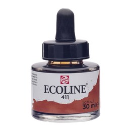 Talens Ecoline Sıvı Suluboya 30 ml. 411 Burnt Sienna - 1