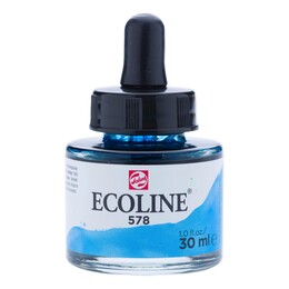 Talens Ecoline Sıvı Suluboya 30 ml. 578 Sky Blue Cyan - 1