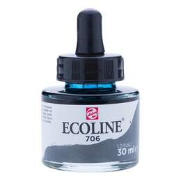 Talens Ecoline Sıvı Suluboya 30 ml. 706 Deep Grey - 1